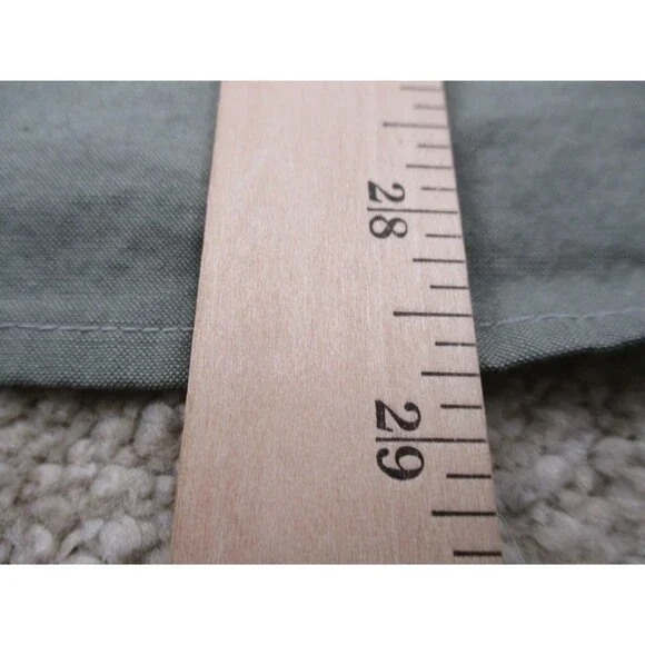 Flylow Shirt Adult Medium M Green Cotton Long Sleeve Casual Button Up Mens - Picture 11 of 11